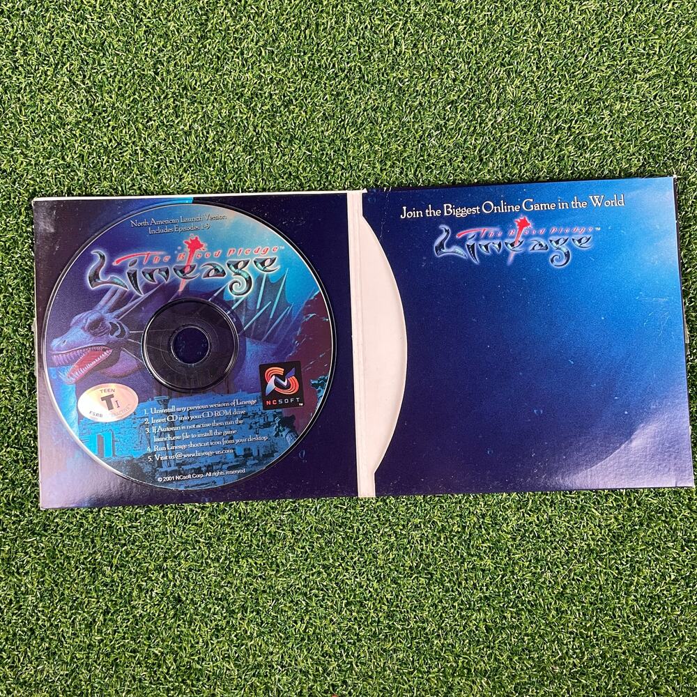 Lineage: The Blood Pledge 2001 PC Computer CD-ROM Video Game